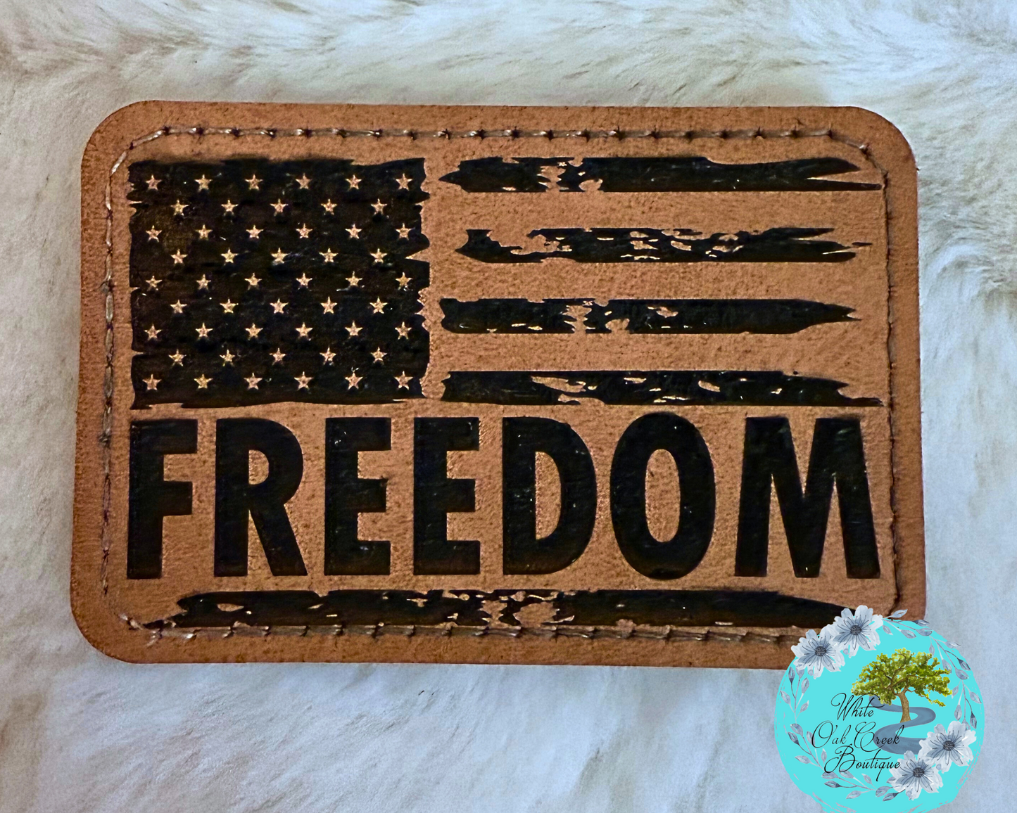 Freedom Lasered Hat Patch