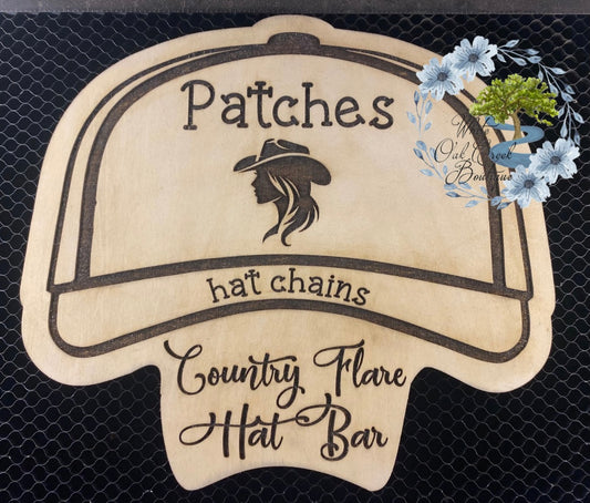 Trucker Hat Patch Bar Design Tray