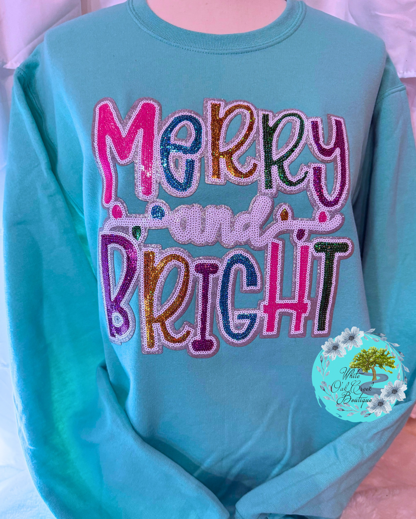 Merry & Bright Sequin Sweatshirt