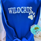 Wildcat YOUTH Chenille Glitter Sweatshirt