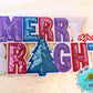 Merry & Bright Sequin 10” Iron-On Patch