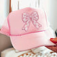 Mini Pink Bow Hat Patch