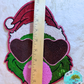 Grinch Bubblegum Chenille & Sequin 10” Iron-On Patch DIY