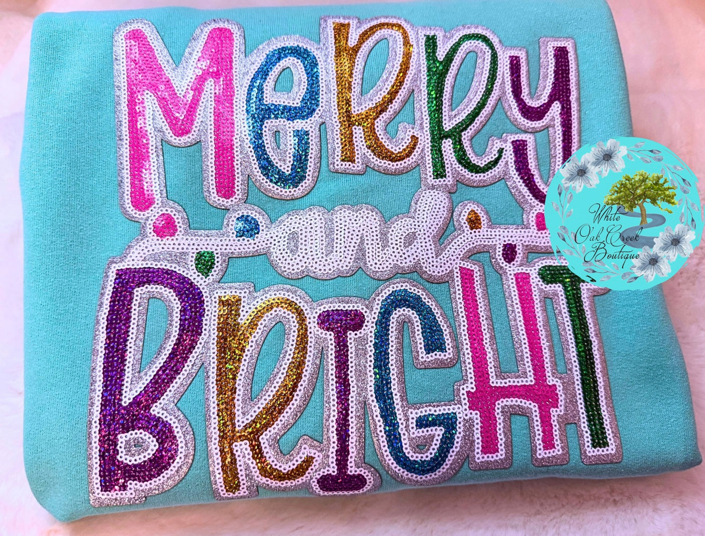 Merry & Bright Sequin Sweatshirt