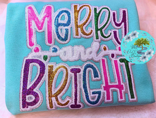 Merry & Bright Sequin Sweatshirt