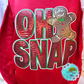 Gingerbread Oh Snap Christmas Sequins Sweatshirt