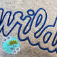 Wildcats Embroidered Sweatshirt Vintage Font