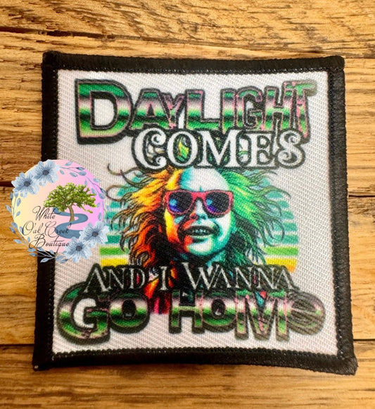 Beetlejuice Daylight Comes Trucker Hat Patch