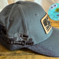 Semi Truck Embroidered Lasered Faux Leather Patch Twill Trucker Hat