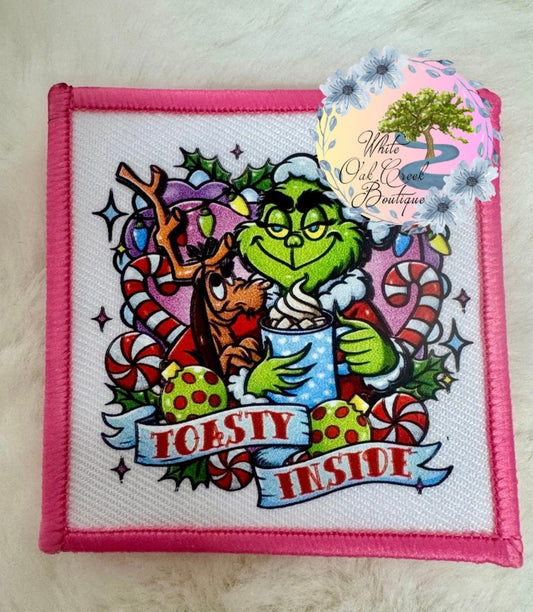 Pink Green Guy Hat Patch