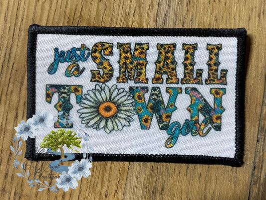 Just a small town girl rectangle Trucker Hat Patch