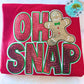Gingerbread Oh Snap Christmas Sequins Sweatshirt