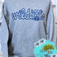 Wildcats Embroidered Sweatshirt Vintage Font