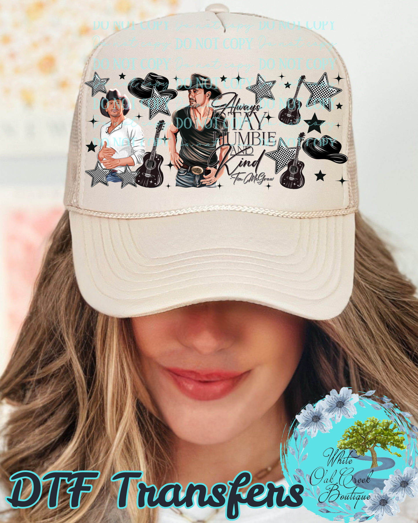 Stay Humble and Kind Hat DTF Transfer