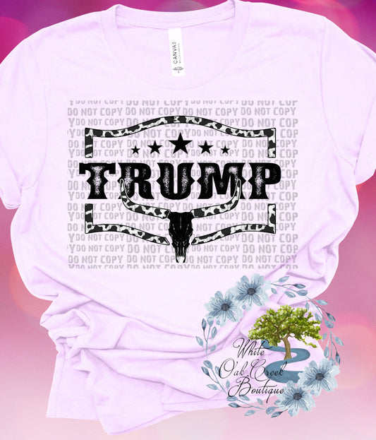 Trump Pink Longhorn T-Shirt