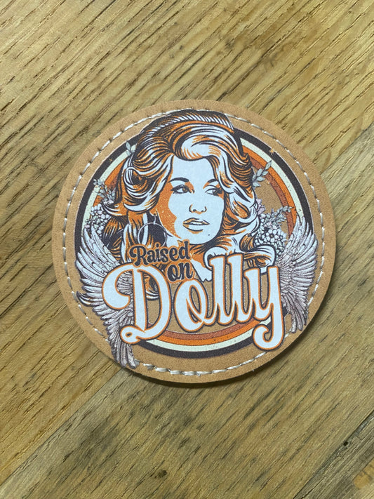 Raised on Dolly 2 1/2” Round Trucker Hat Patch