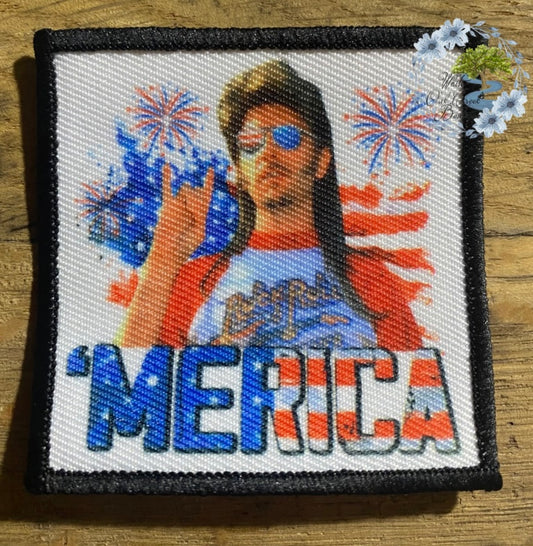 Joe Dirt ‘Merica 2 1/2” Square Trucker Hat Patch