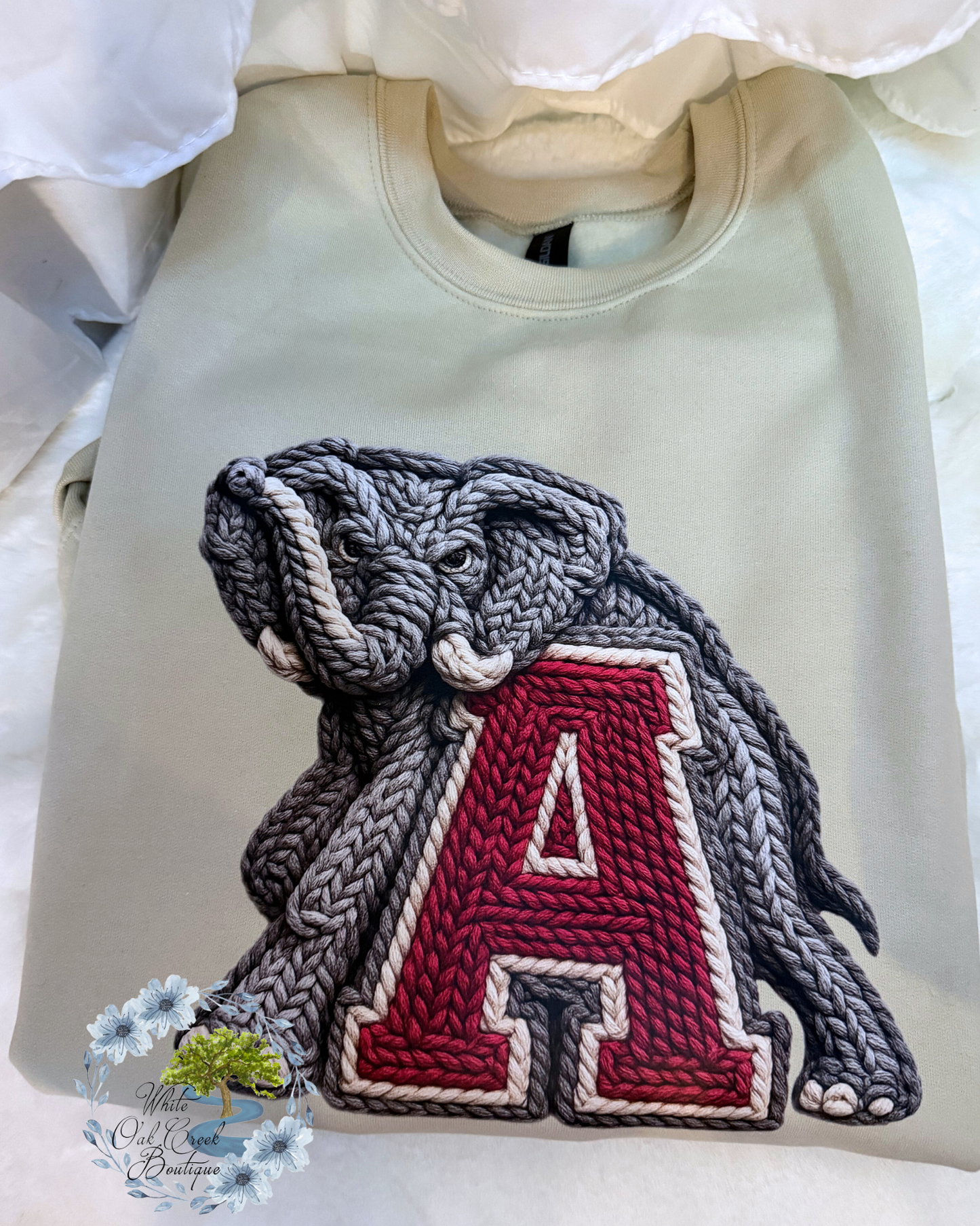 Alabama Faux Yarn Sweatshirt