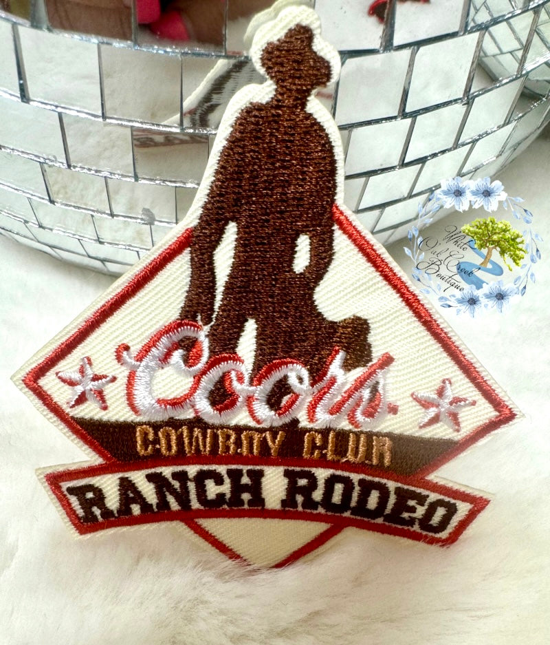 Coors Cowboy Embroidered Hat Patch