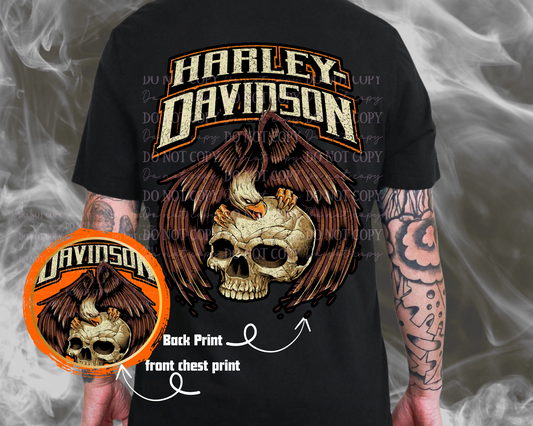 HD Eagle Skull T-Shirt