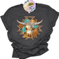 Longhorn Aztec Bull Skull T-Shirt