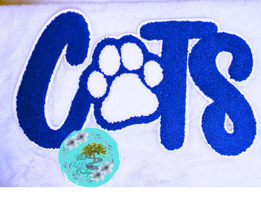 Wildcat Cats Chenille 10” Iron-On Patch