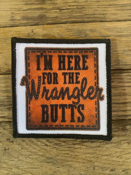 Wrangler Butts 2 1/2” Square Trucker Hat Patch