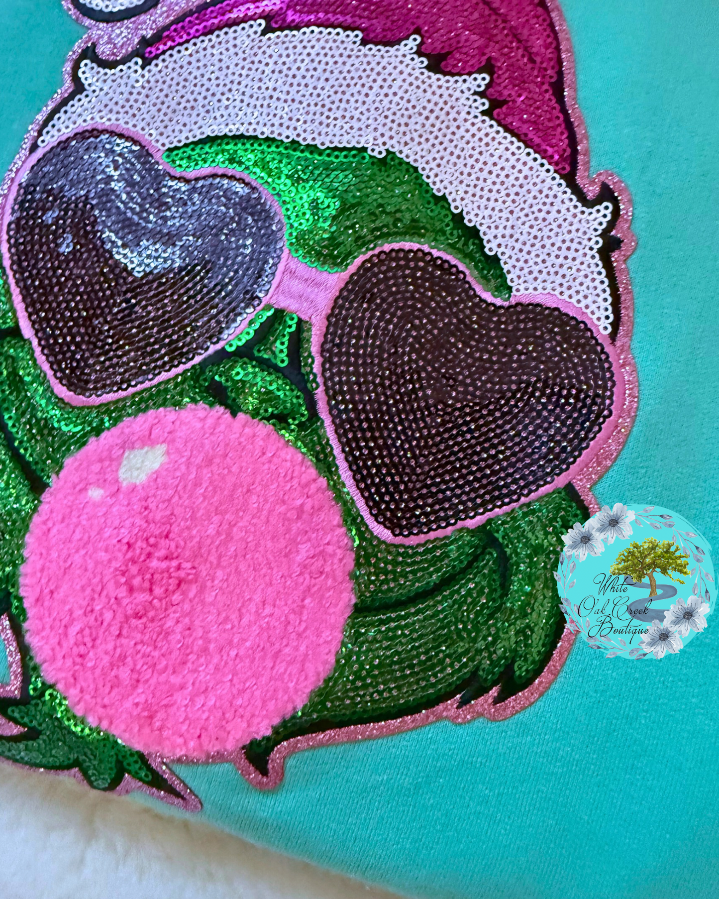 Grinch Bubble Gum Sequin Sweatshirt