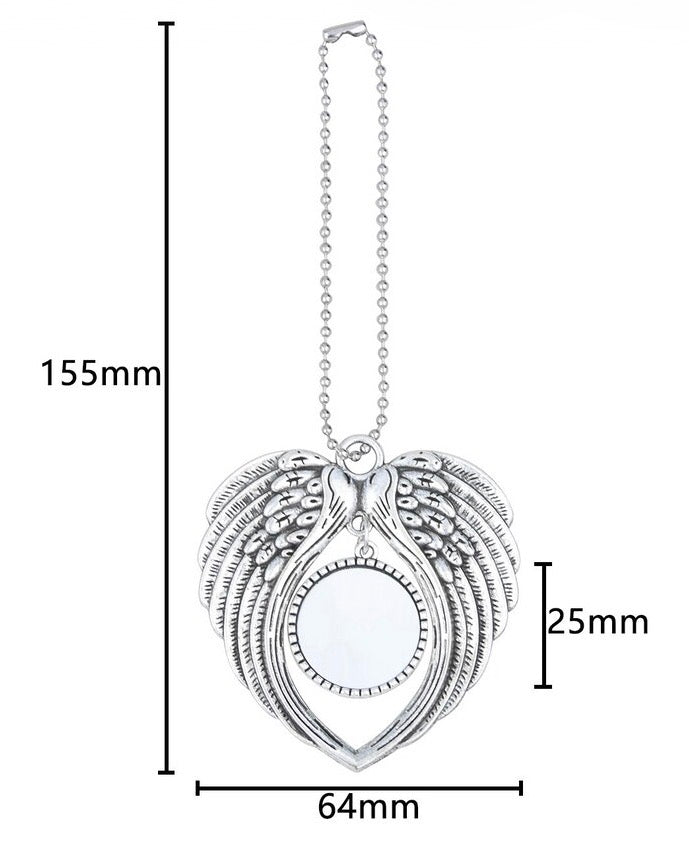 Angel Wings Photo Car Charm