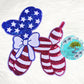 LARGE America Balloon Dog Sequin 11” Iron-On Patch