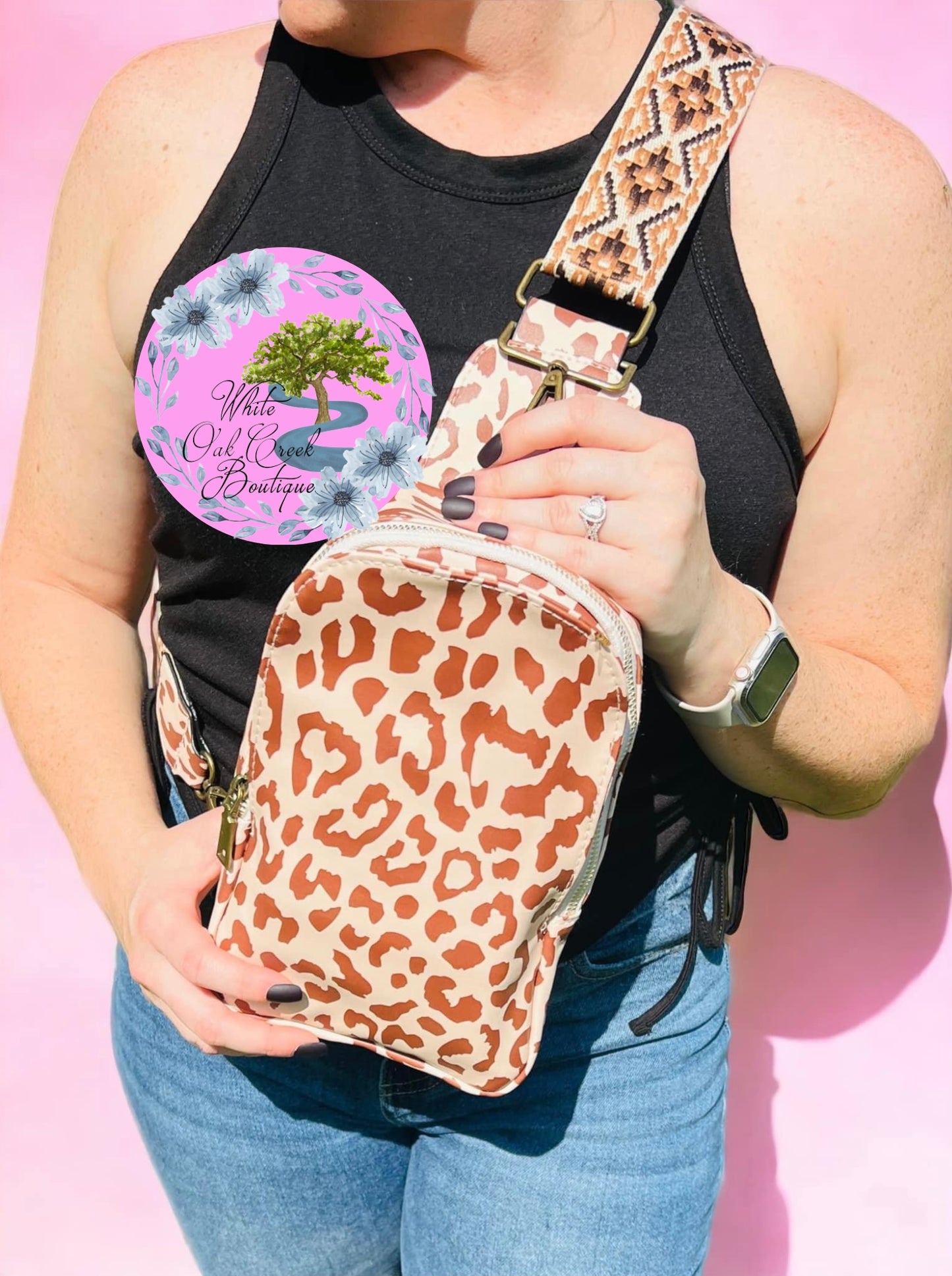 Caramel Latte Cheetah Crossbody