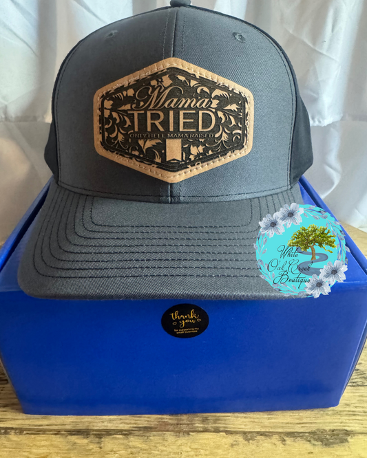 Mama Tried Scroll Lasered Richardson Hat