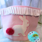 Easter Basket Seersucker Embroidered Monogrammed