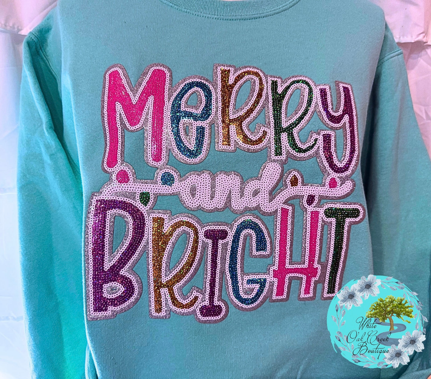 Merry & Bright Sequin Sweatshirt