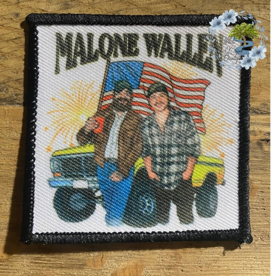 Malone Wallen Square 2 1/2” Trucker Hat Patch