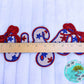 LARGE USA Bows Sequin 11” Iron-On Patch