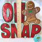 Oh Snap Gingerbread Sequin 11” Iron-On Patch DIY