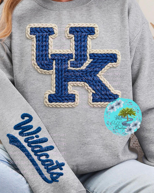 UK Wildcats Faux Yarn Sweatshirt