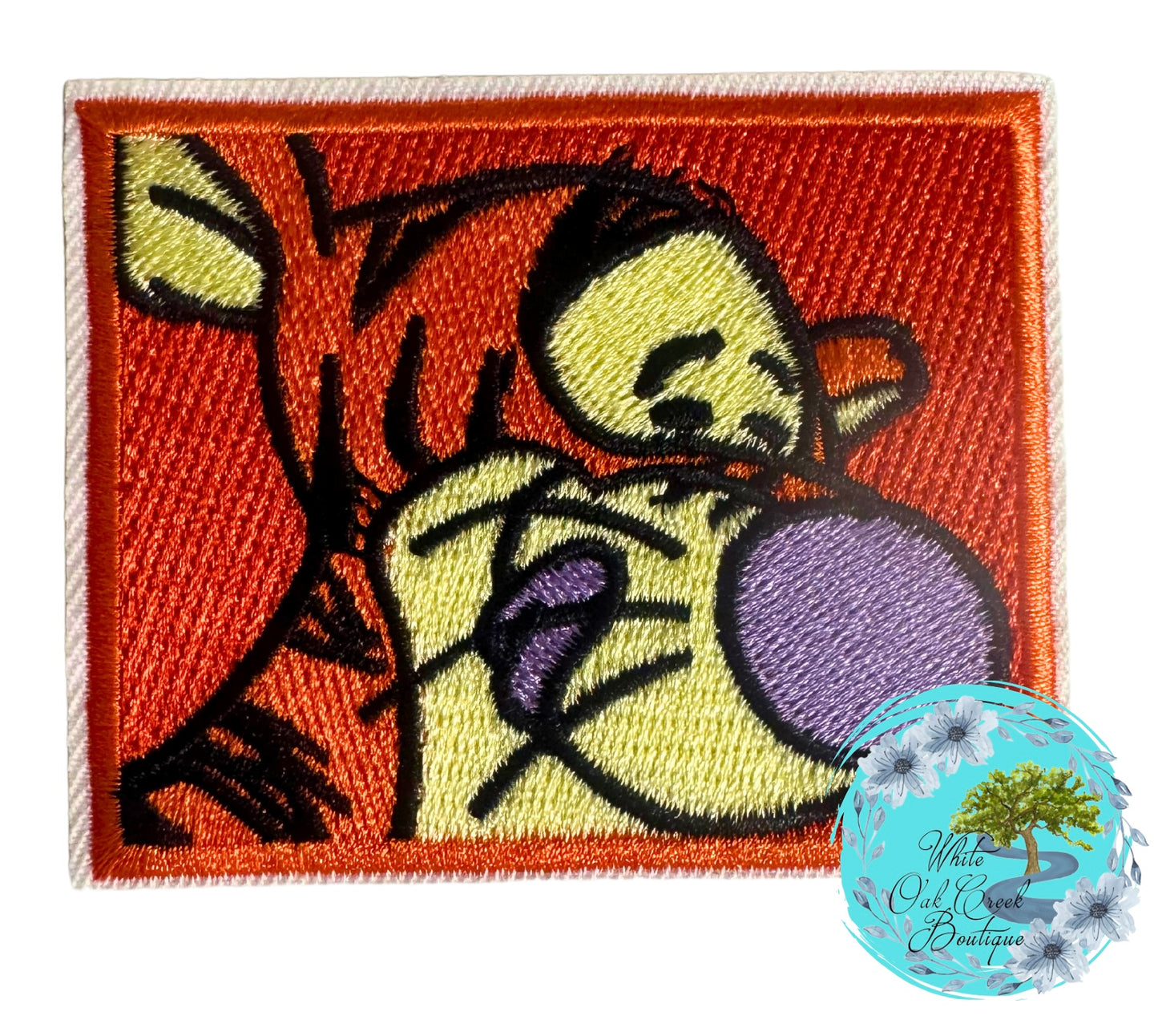 Orange Tiger 2.6” Embroidered Trucker Hat Patch