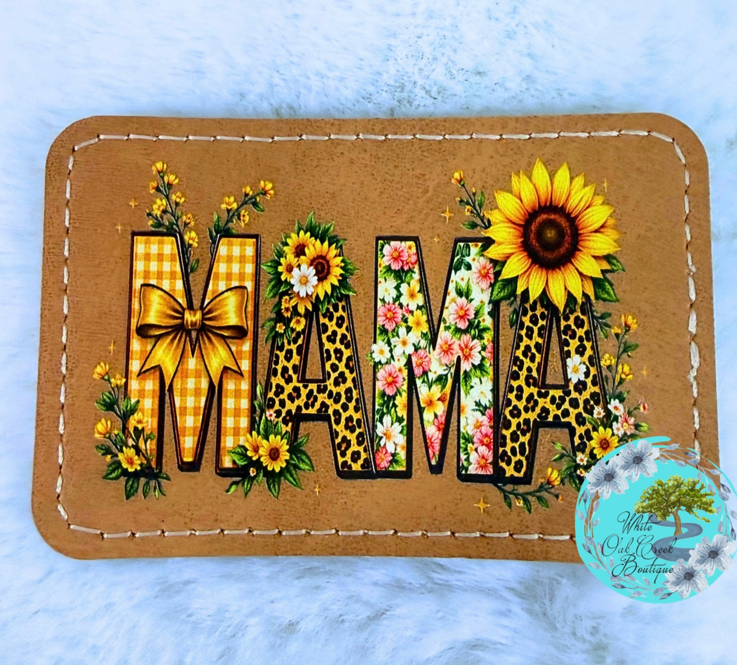 Mama Sunflower Hat Patch