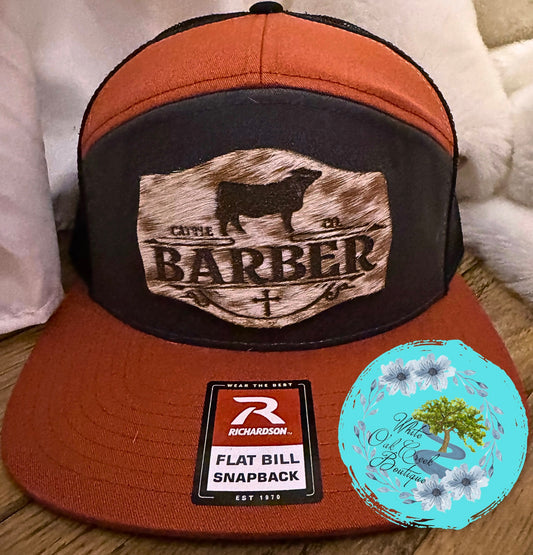 Cowhide Richardson Trucker Hat “Your Name” Cattle Co.