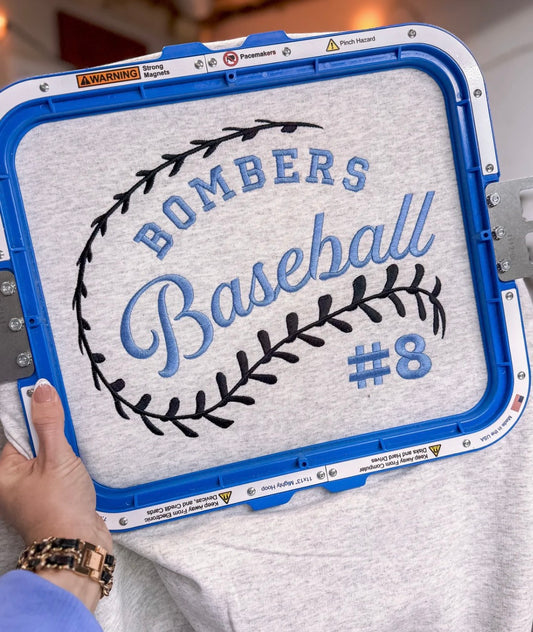 Baseball Embroidered Sweatshirt