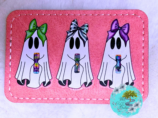 Ghost Alani Pink Faux Leather Trucker Hat Patch