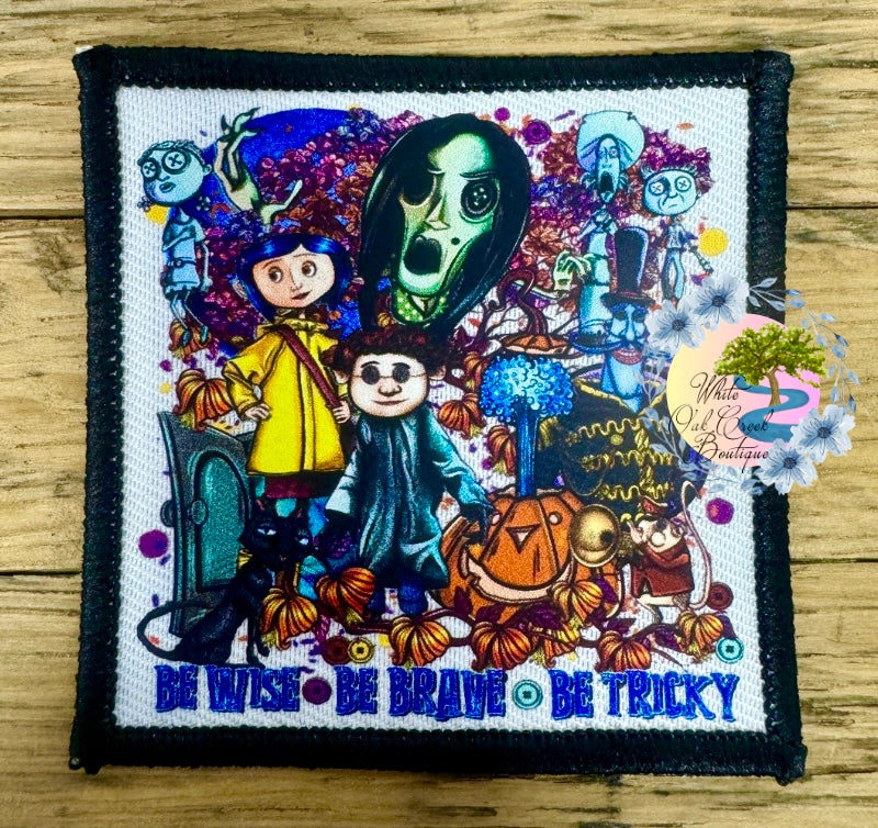 Caroline Halloween  2 1/2” Square Trucker Hat Patch