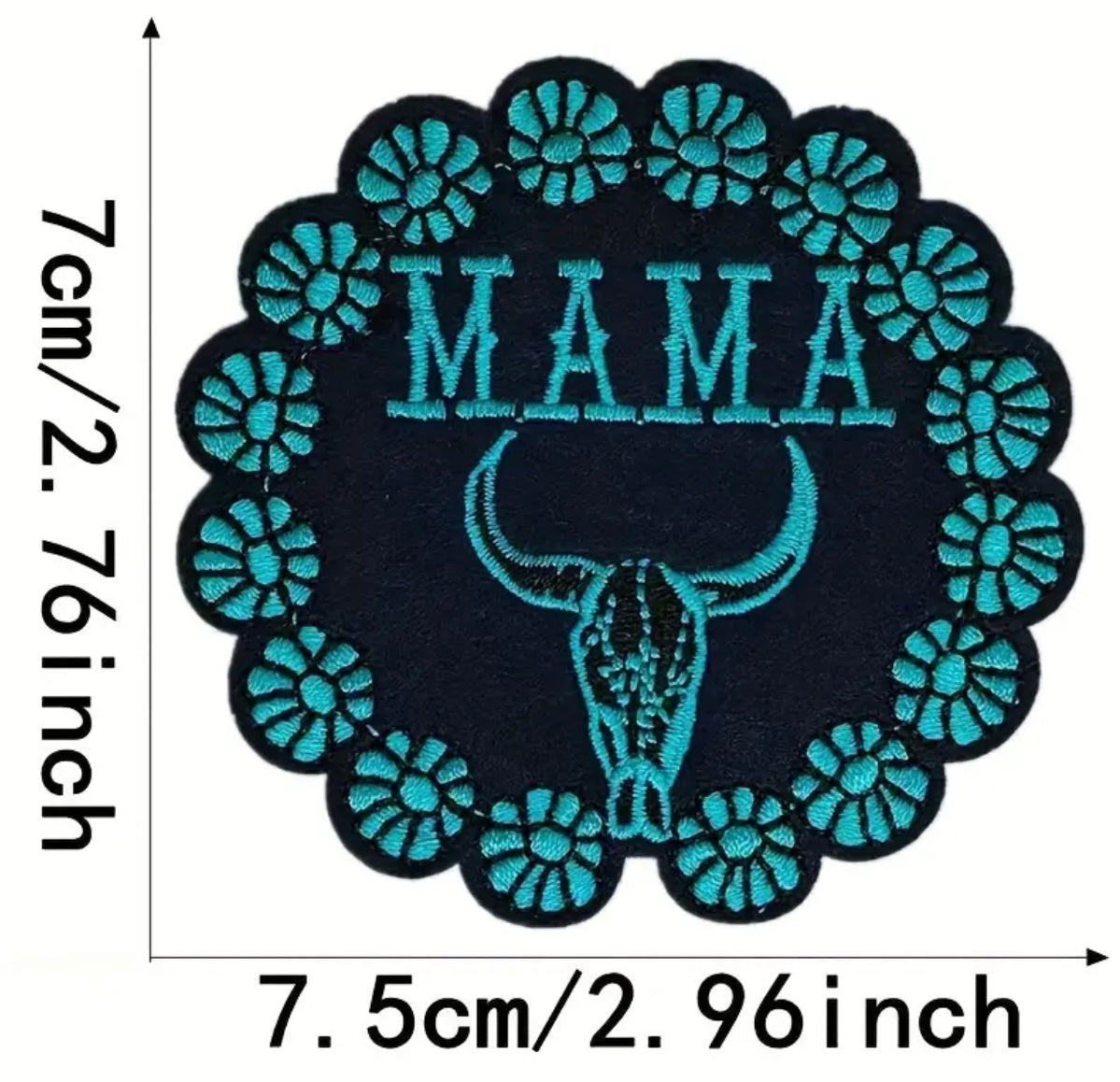 Mama Longhorn Hat Patch