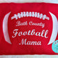 Football Embroidered Sweatshirt Vintage Font