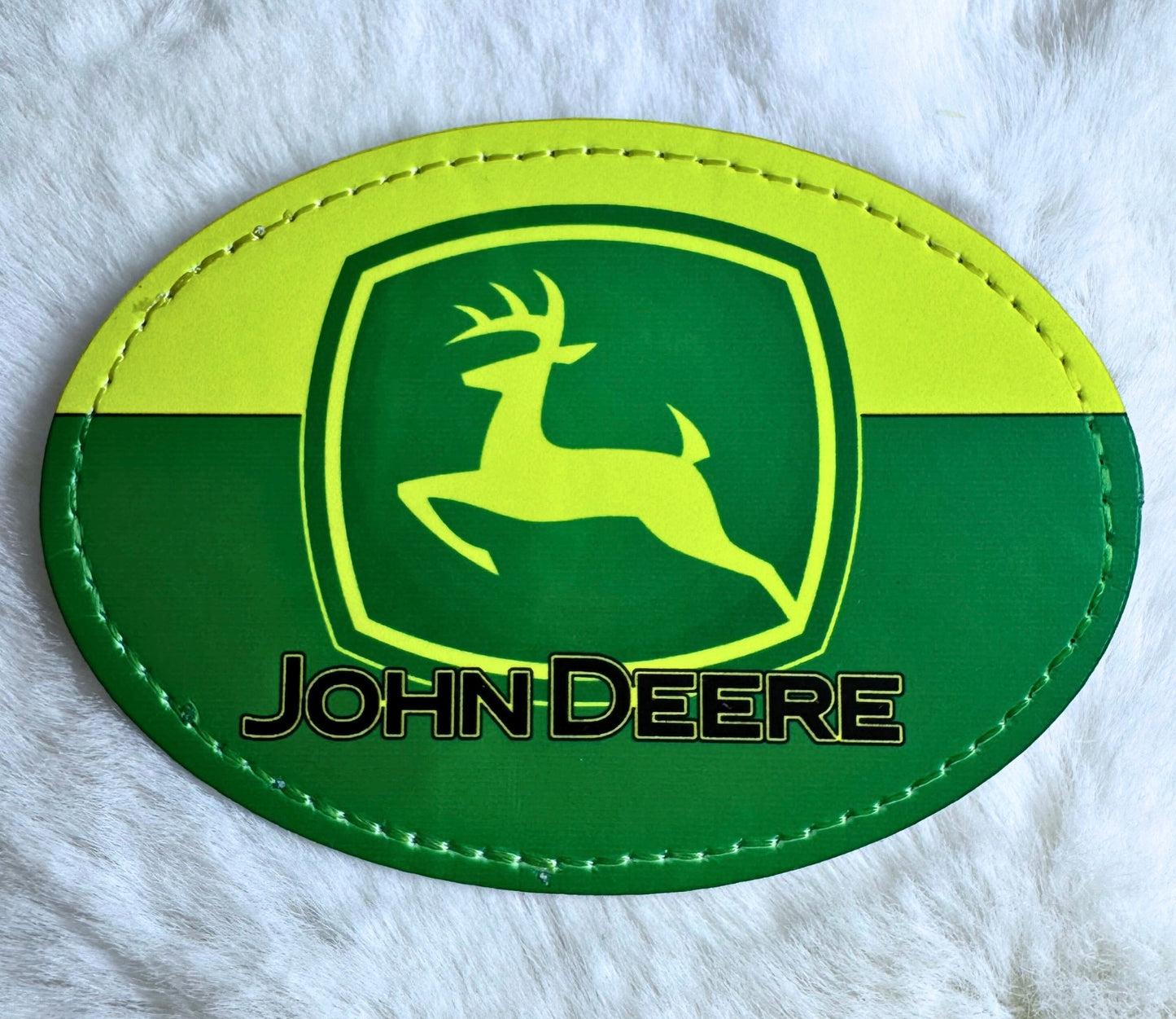 Green Deer Oval Patch