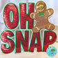 Oh Snap Gingerbread Sequin 11” Iron-On Patch DIY