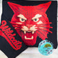 Red Wildcats Faux Yarn Sweatshirt