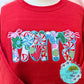 Merry Bows Appliqué Christmas Sweatshirt